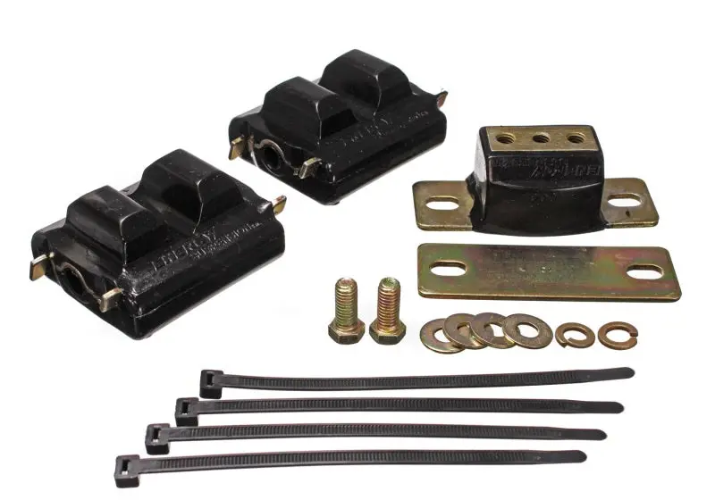 Energy Suspension Black Motor And Transmission Mounts For 1973–1992 Chevrolet Camaro – Zinc-Coated Hardware 1