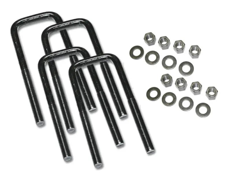 Superlift 9/16" X 3" X 11" Square U-Bolt Kit With Mounting Hardware (4-Pack) 1