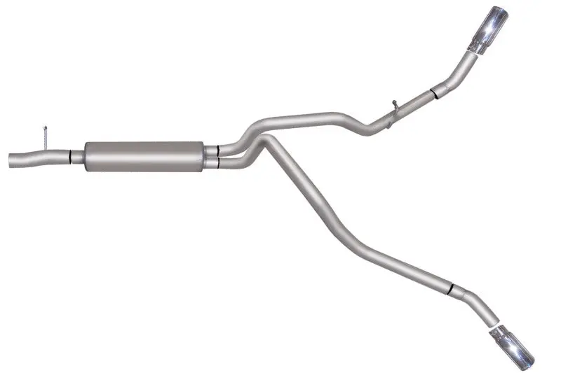Gibson Stainless Steel Dual Exhaust System – 2005–2006 Ford F-250 Super Duty Lariat 6.8L, 2.5" Cat-Back 1