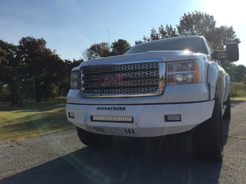 Iron Cross Low-Profile Front Bumper For 2007–2013 Gmc Sierra 1500 – Matte Black Powder Coat, Oem Integration 1