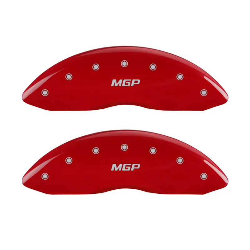 Mgp Engraved Front And Rear Brake Caliper Covers – Red Finish With Silver Accent 1