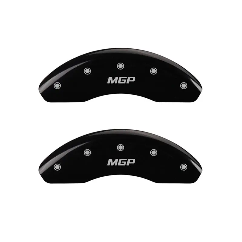 Mgp Engraved Front Caliper Covers – Black Finish With Silver Accent Trim 1