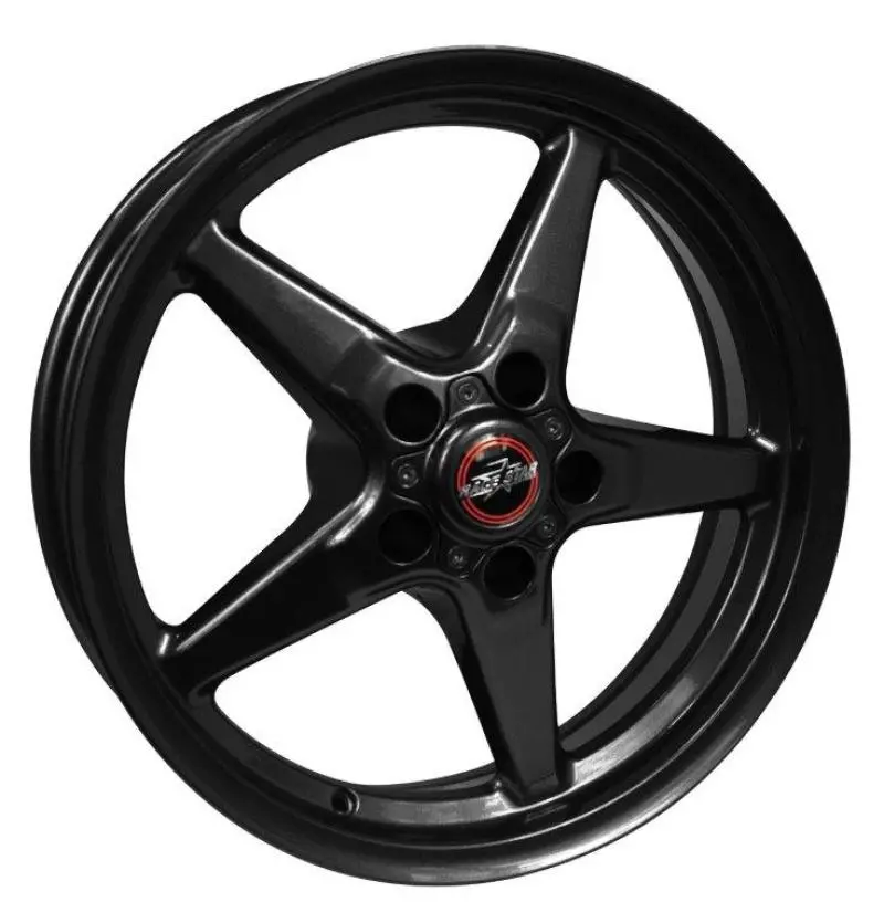Race Star Drag Star Bracket Racer Wheel – 17X4.5, 5X4.50, 1.75-Inch Backspace, Gloss Black 1