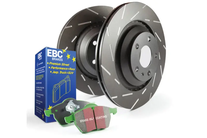 Stage 2 Brake Upgrade Kit – Greentuff Pads And Usr Drilled & Slotted Rotors 1