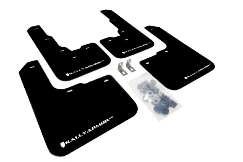 Rally Armor Black Mud Flaps With White Logo – Custom Fit For 2013–2016 Dodge Dart Ur 1
