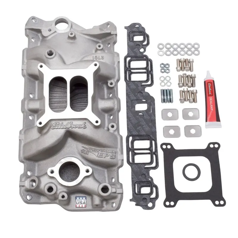 Edelbrock Performer Eps Intake Manifold Installation Kit – Natural Finish For Small-Block Chevy (1957–1986) 1
