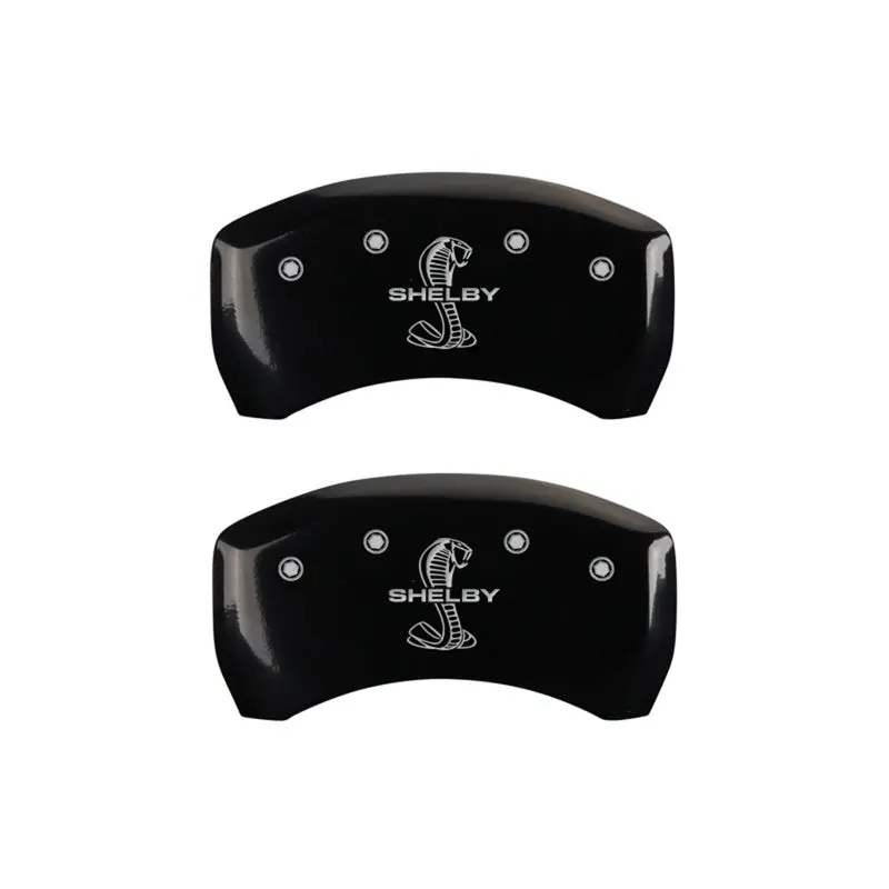 Mgp Engraved Rear Caliper Covers – Tiffany Snake Design, Black Finish With Silver Accents 1