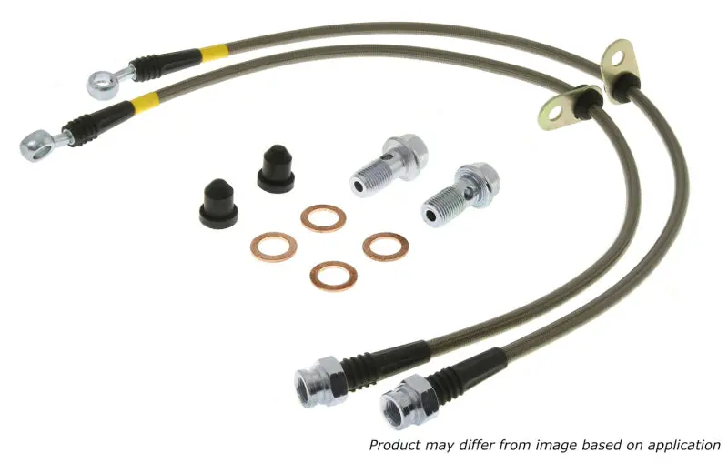 Stoptech Stainless Steel Rear Brake Lines For Mitsubishi Lancer Evolution Viii & Ix 1