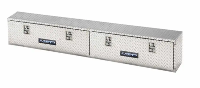 Lund Universal Aluminum Top-Mount L-Wing Truck Bed Box – Bright Finish 1