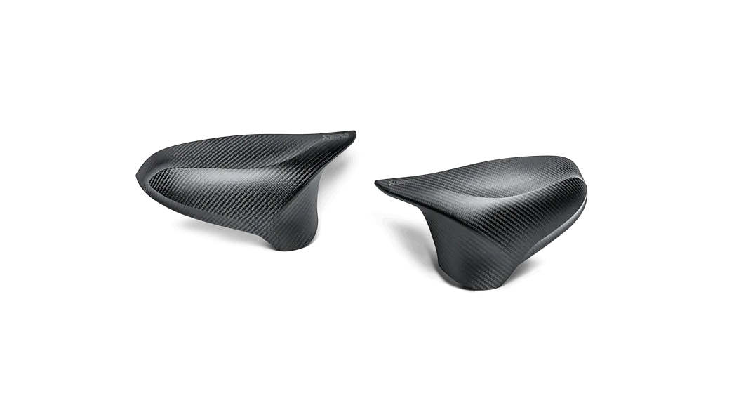 Akrapovič Matte Carbon Fiber Mirror Caps – Designed For 2014–2018 Bmw M3 (F80) 1