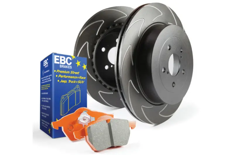 Ebc S7 Brake Kit – Orangestuff Pads With Bsd Drilled & Slotted Rotors 1
