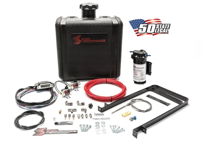 Snow Performance Stg 3 Boost Cooler Water Injection Kit Td (Red Hi-Temp Tubing And Quick Fittings) 1