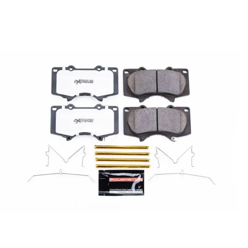 Power Stop Z36 Front Brake Pads With Hardware For 2010–2019 Toyota 4Runner – Truck & Tow Series 1