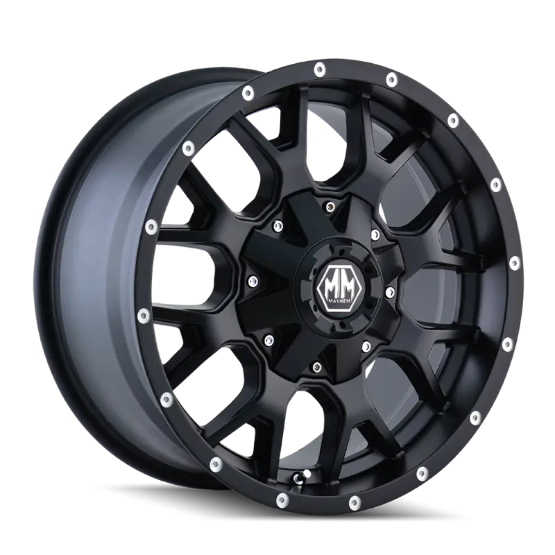 Mayhem Warrior Matte Black Forged Wheel – 20X10, 8X180 Bolt Pattern, -25Mm Offset, 124.1Mm Hub Bore 1