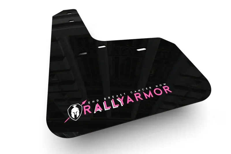 Rally Armor Bce Black Mud Flaps With Pink Logo — Designed For 2011–2014 Subaru Wrx Hatchback 1