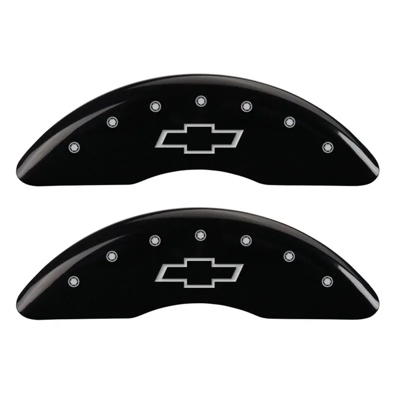 Mgp Engraved 4-Piece Caliper Cover Set – Bowtie Design, Black Finish With Silver Accents 1