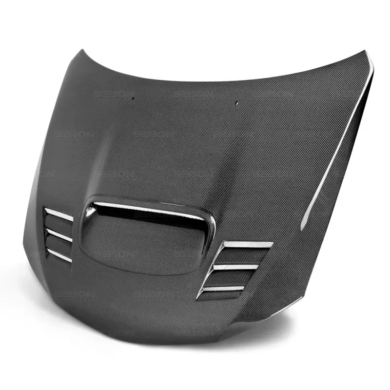 Seibon Carbon Fiber Hood – Cwii-Style Replacement For 2008–2009 Subaru Wrx/Sti 1