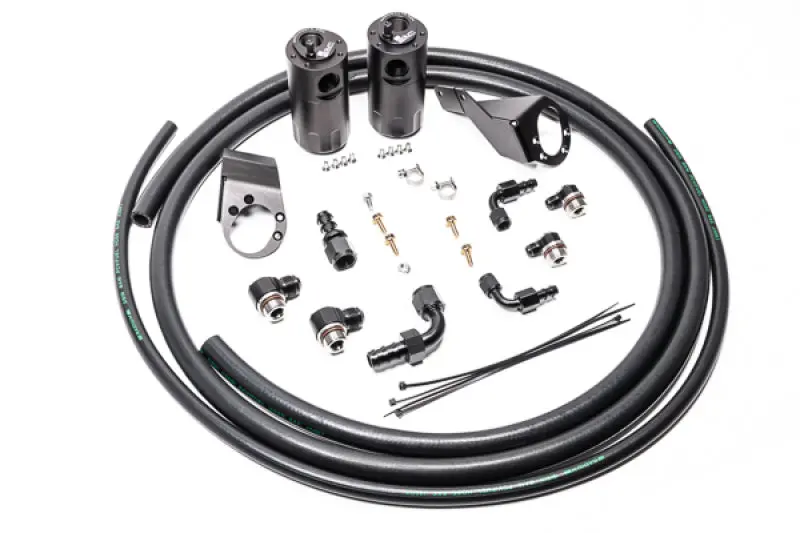 Radium Engineering Dual Catch Can Kit For Nissan S13 Silvia – Aluminum Construction With Integrated Breather 1