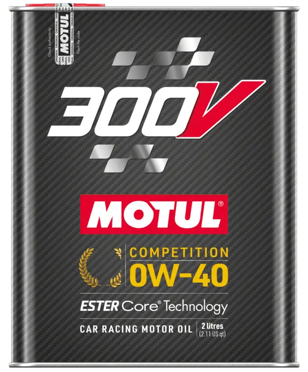 Motul 300V Competition 0W-40 Full-Synthetic Ester Racing Motor Oil – 2-Liter Bottle 1